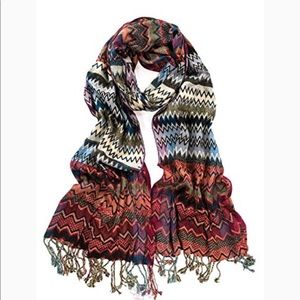 Boho fringe scarf